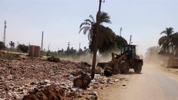 إزالة فورية لحالة تعد بقرية الغربى بهجورة بنجع حمادي