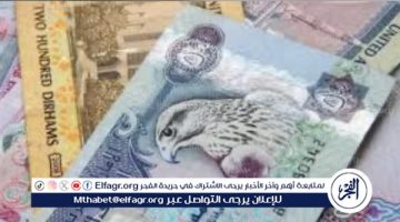 سعر الدرهم الإماراتي مقابل الجنيه بالبنوك اليوم الاثنين 8 يوليو