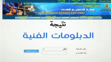 متوفر الآن.. رابط نتيجة الدبلومات الفنية الدور الأول 2024 عبر موقع وزارة التربية والتعليم الرسمي