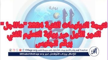 نتيجة الدبلومات الفنية 2024 “عاااجل” الدور الأول عبر بوابة التعليم الفني برقم الجلوس