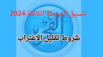 تنسيق المرحلة الثالثة 2024.. إليك موعد الظهور الرسمي وطرق تقليل الاغتراب