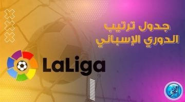 جدول ترتيب الدوري الإسباني قبل مباراة ريال مدريد وبالماس