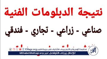 ”هنا nategafany.emis.gov.eg” رابط نتيجة ملاحق الدبلومات الفنية 2024 الدور الثاني – دبلوم تجارة، صنايع، زراعة، وفندقي