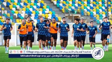 المصري يؤدي مرانه الأساسي على ملعب شهداء بنينا استعدادًا لمباراة الهلال الليبي بالكونفدرالية